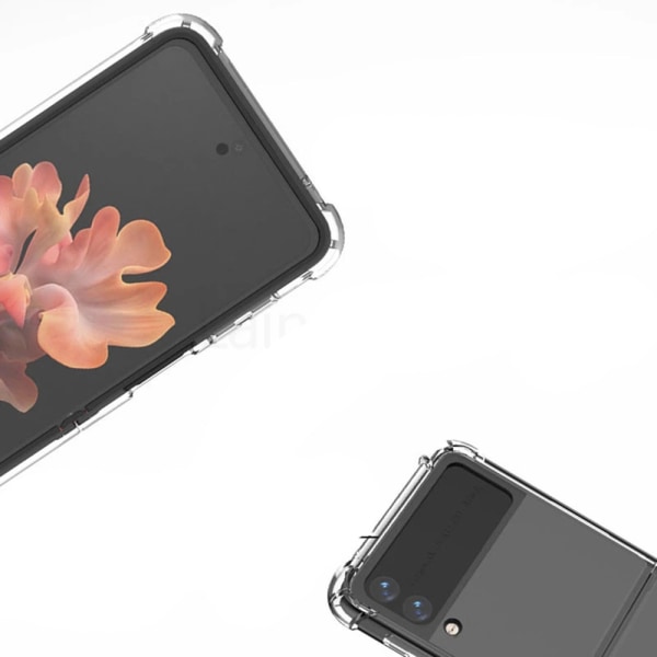 Samsung Galaxy Z Flip 3 - Beskyttende FLOVEME DEKSEL Transparent