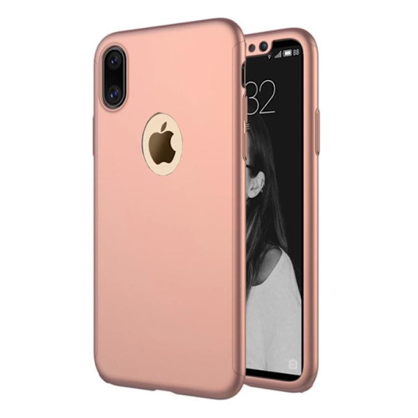 iPhone X/XS - Skyddsfodral från Floveme (Fram och bak) Silver/Grå