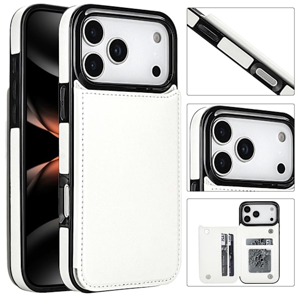 iPhone 17 Pro Max Läderfodral  Kort, Skydd & Klass Brun