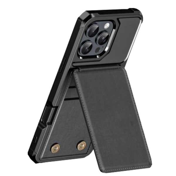 iPhone 16 Pro Kortfodral - Slimmat & Elegant Svart