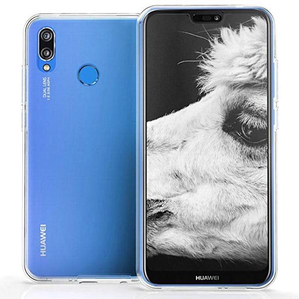 Huawei P20 Lite - Smart Skyddsskal i Silikon från FLOVEME Transparent/Genomskinlig