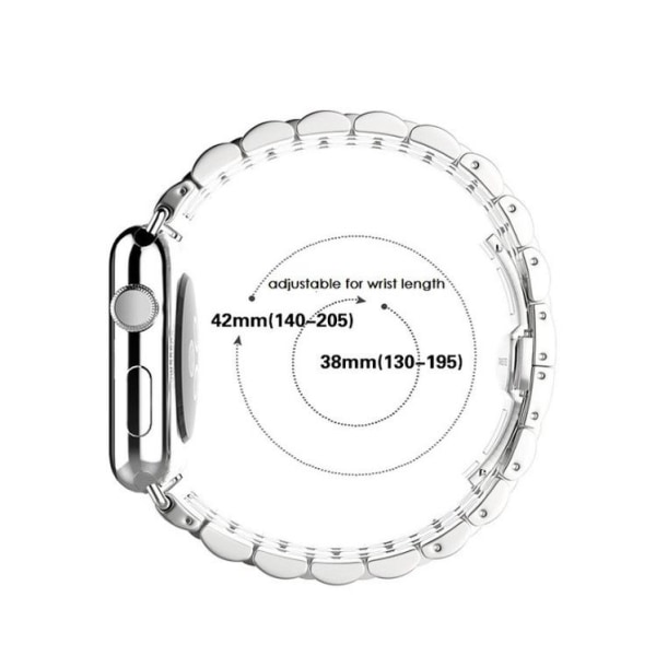Apple Watch 42mm - Stilren stållänk Svart Svart