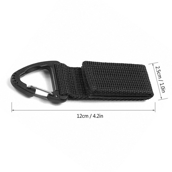 Taktisk Nyckelkrok Ryggsäck Webbing MOLLE Svart
