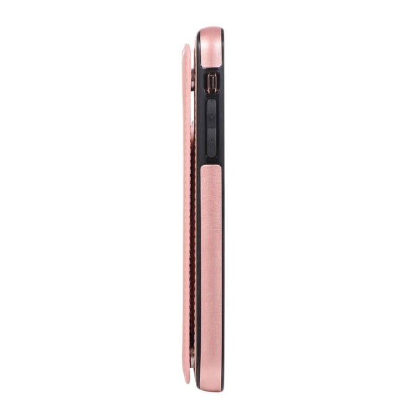 Elegant Smart Skal med Kortfack - iPhone 11 Pro Max Rosa guld