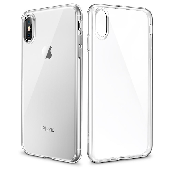 Electroplated Skal av mjuk Silikon till iPhone XS Max Silver