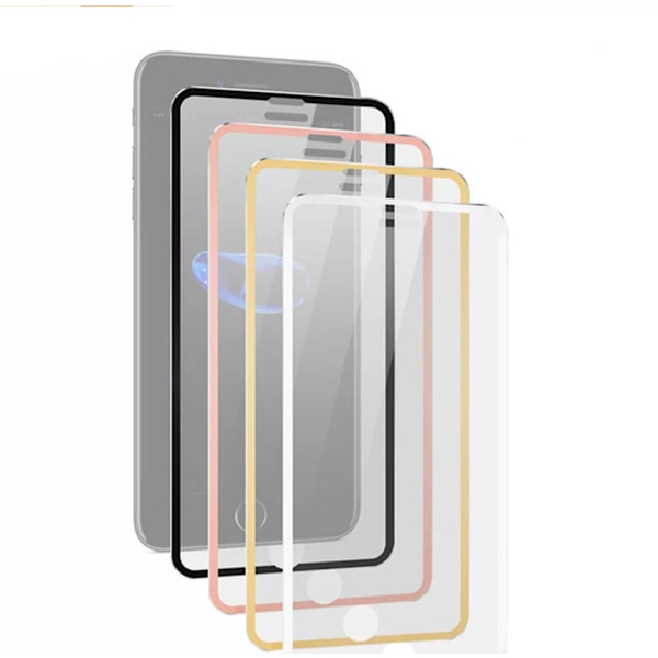 5-PACK iPhone XS Max ProGuard Skärmskydd 3D Aluminiumram Röd
