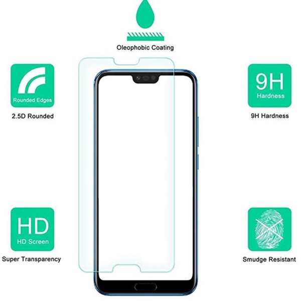 Skærmbeskytter Standard 9H Screen-Fit HD-Clear Honor 10 Transparent/Genomskinlig