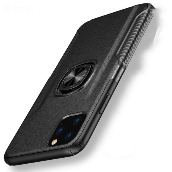 iPhone 11 Pro - Smidigt Leman Skal med Ringhållare DarkBlue Mörkblå