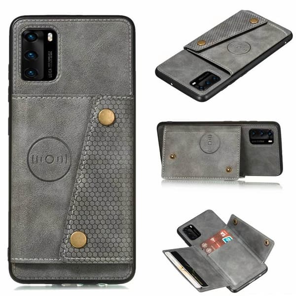 Huawei P40 Pro - Retro Cover Grå