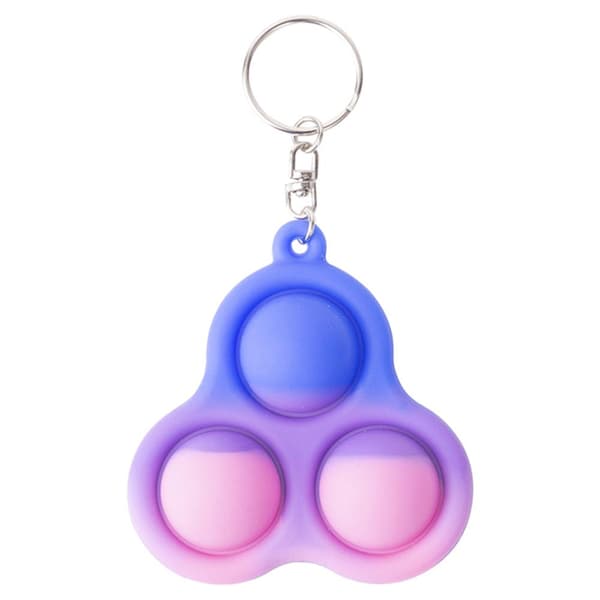 Flerfärgad Fidget Toy / Fidget Leksak / Simple Dimple Blå/Vit