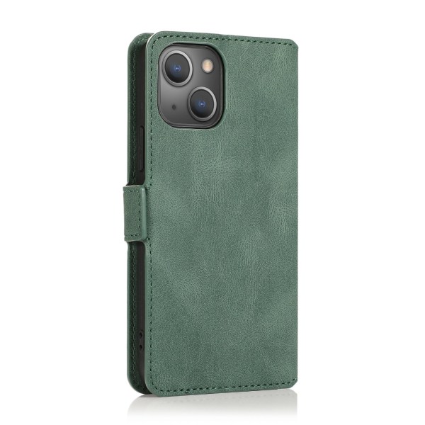 Stilrent Plånboksfodral med Flip-Funktion för iPhone 15 Grön
