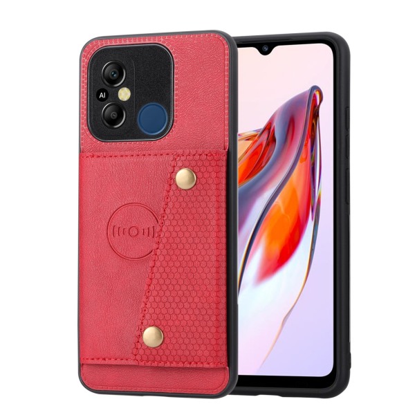 Stiligt Retro Flip Plånboksfodral För Xiaomi Redmi 12C - 5 färger Mörkblå