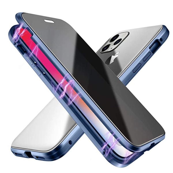 iPhone 12 Pro - Stilig magnetisk dobbeltskall Lila