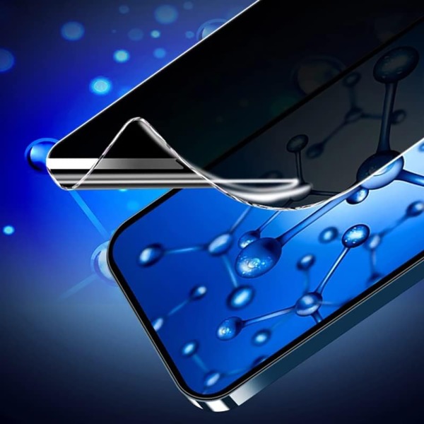 iPhone 15 Plus Hydrogel Skärmskydd med Sekretesskydd
