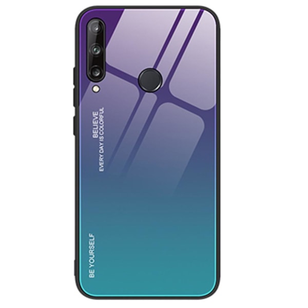 Huawei P40 Lite E - Skyddande NKOBEE Skal Lila/Blå