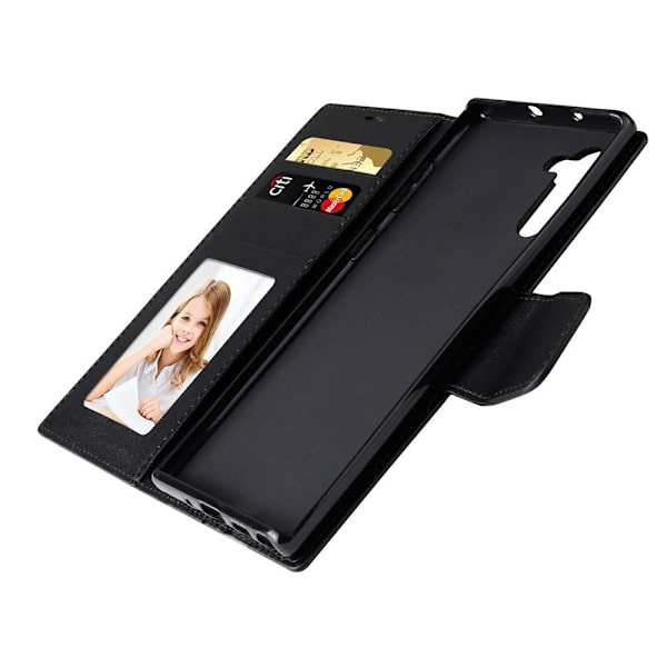 Samsung Galaxy Note10 - Praktiskt Plånboksfodral HANMAN Lila Lila