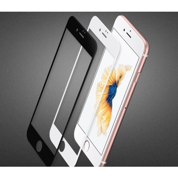 iPhone 6/6S Näytönsuoja 2.5D Frame 9H HD-Clear Screen-Fit Svart