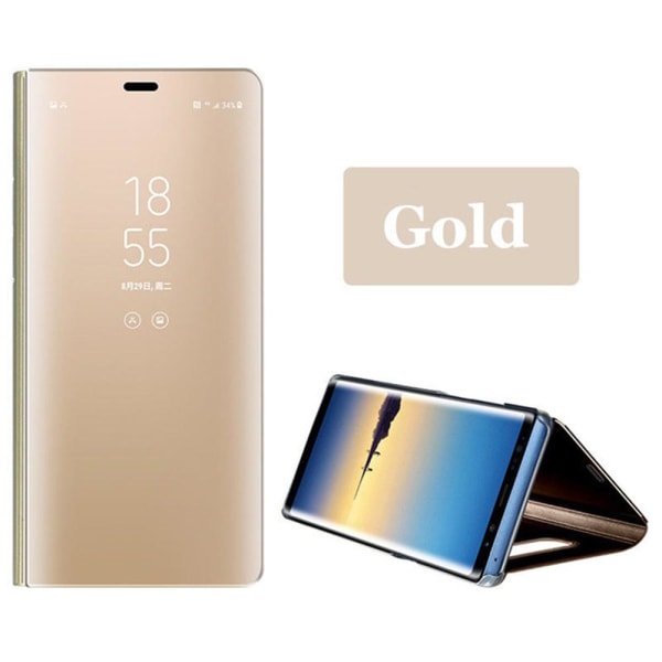 Samsung Galaxy A20E - Stilrent Smidigt LEMAN Fodral Guld