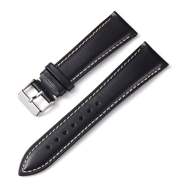 Läderarmband i Klassisk Design Blå 22mm