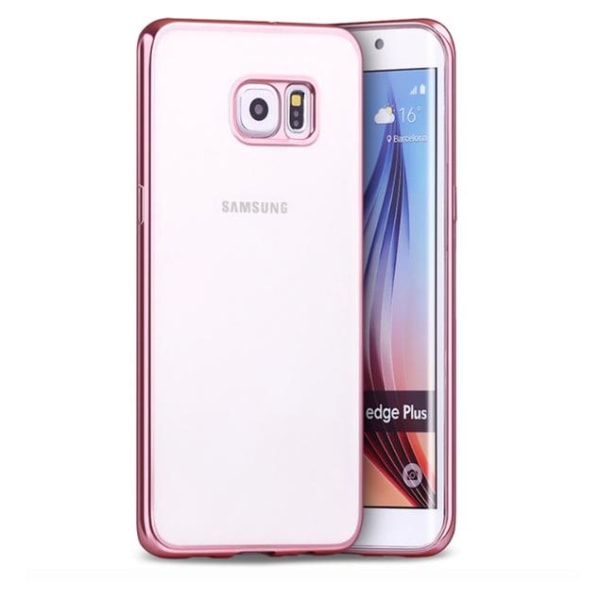 Samsung Galaxy S6 - Stilig silikondeksel fra LEMAN Roséguld