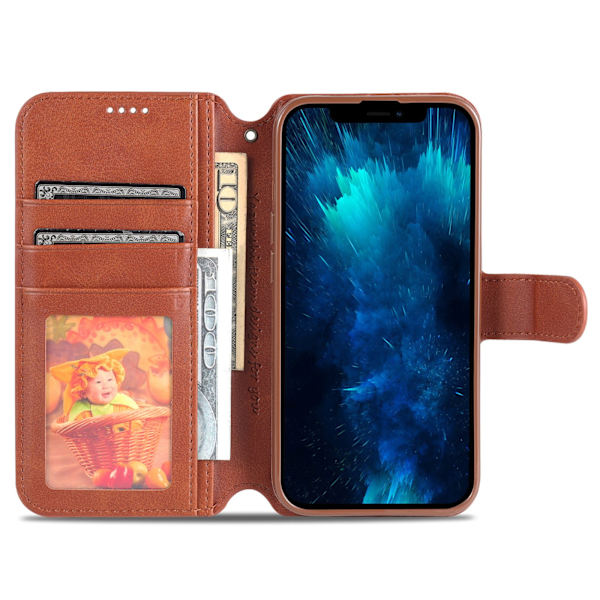 iPhone 14 Pro - Pung etui Brun