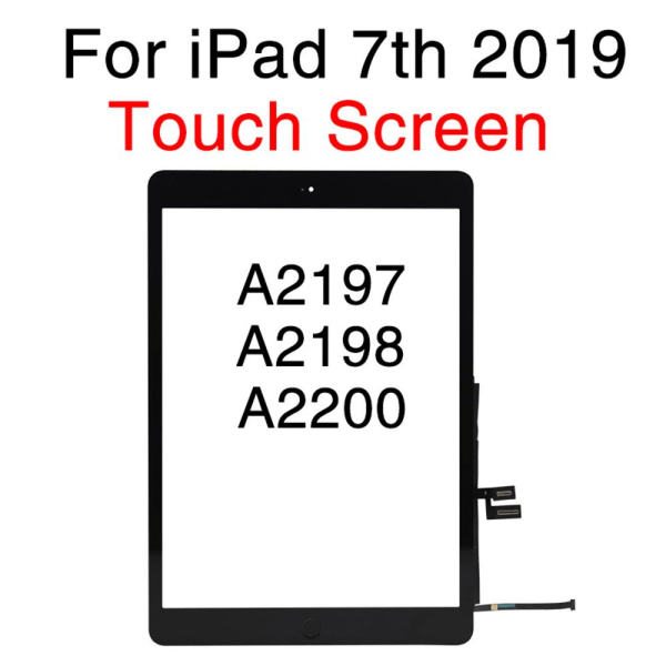 Touchscreen & Hemknapp iPad 7/8 2019/2020 10.2" Vit