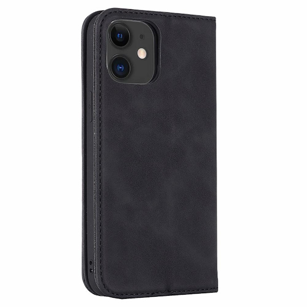 iPhone 12 - Skyddande Plånboksfodral (FLOVEME) Mörkbrun
