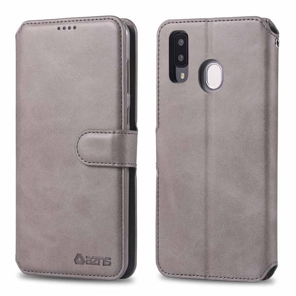 Samsung Galaxy A20E - Stilrent Pungeetui (AZNS) Grå