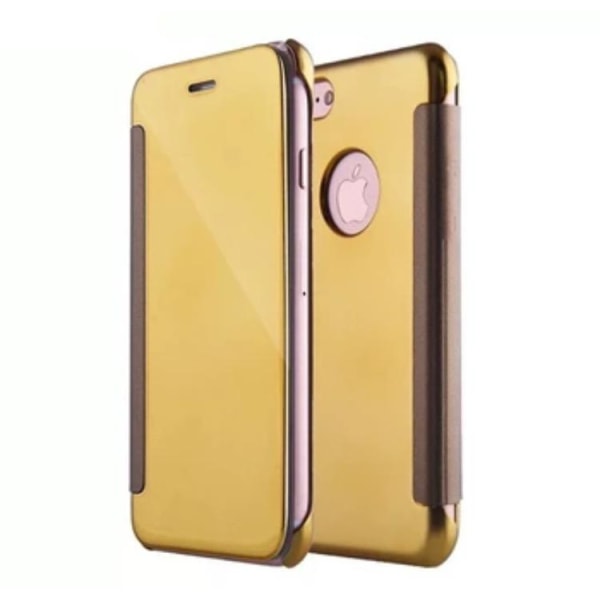 iPhone 6/6S - LEMAN Stylish Clear View -kuori (ALKUPERÄINEN) Guld
