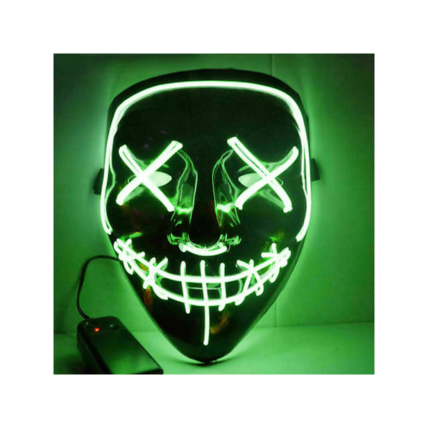 Glöd i mörkret - Perfekta LED-masken för din Halloween!