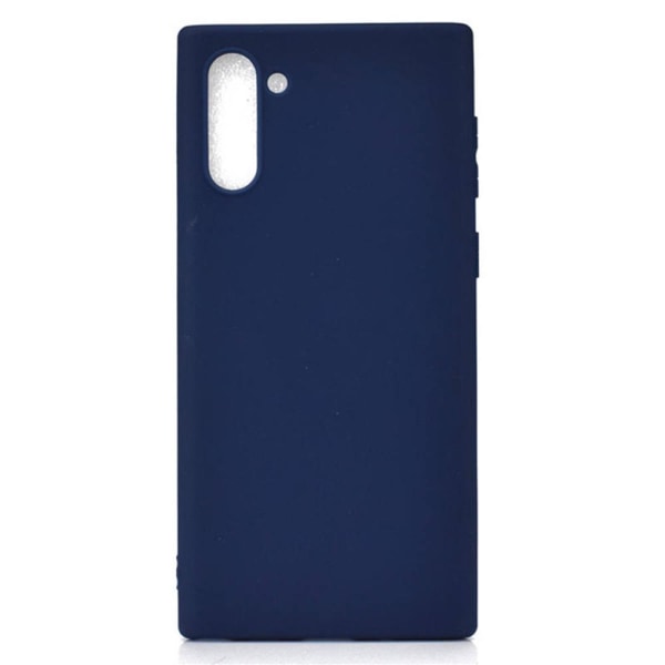 Samsung Galaxy Note10 - Stødabsorberende mat silikone etui Nkobee Mörkblå Mörkblå