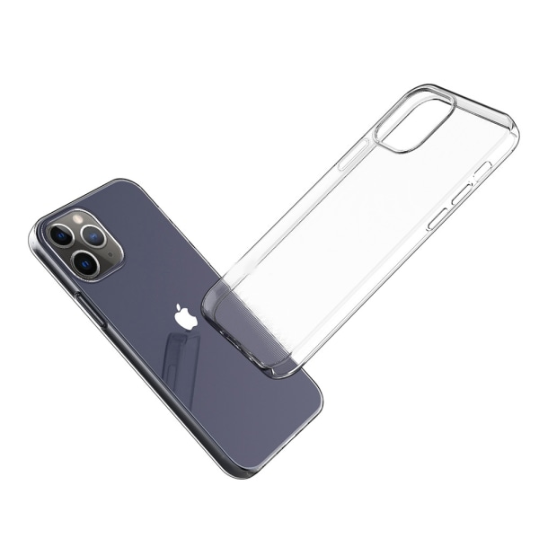 iPhone 15 Pro - Gennemsigtigt stødabsorberende silikonetui (tyndt) Transparent