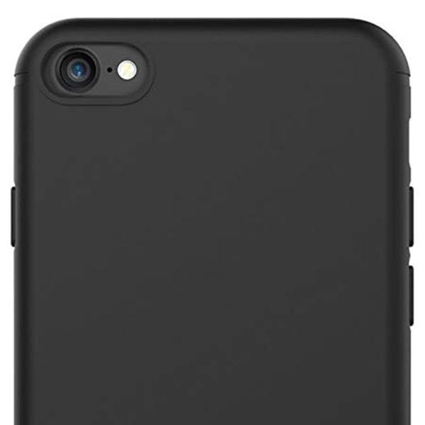 iPhone 8 - Mattbehandlat Skyddsskal & Mjukt Skärmskydd Svart