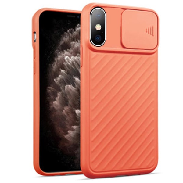 iPhone XS Max - Stilfuldt cover med kamerabeskyttelse Röd