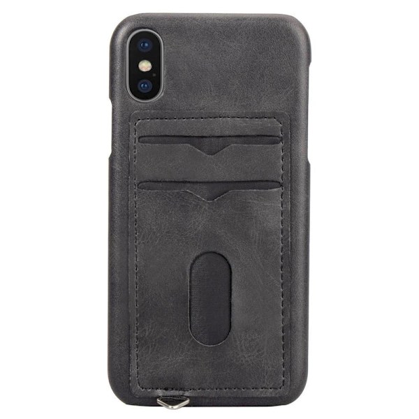 NYHET! Skal med Korthållare för iPhone XS Max (Vintage-Mark) Grön