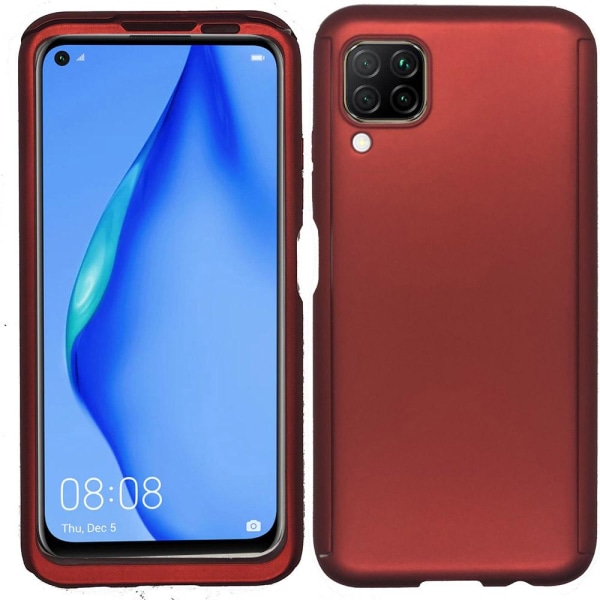 Huawei P40 Lite - Floveme Dobbelt Cover Röd