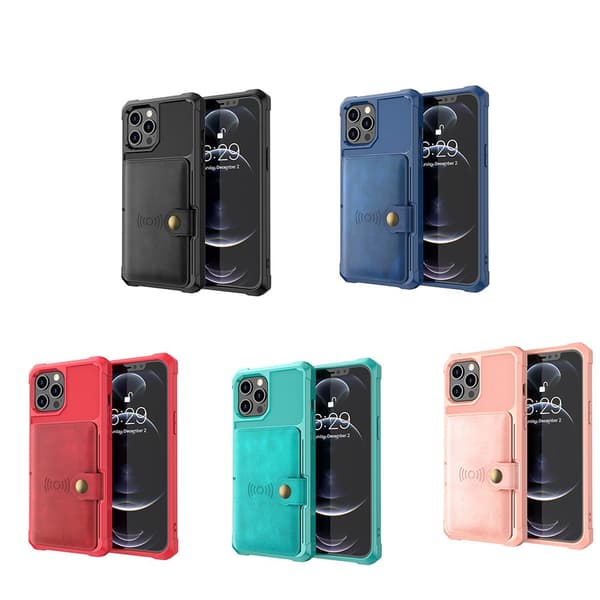 iPhone 13 Pro Max - Cover med kortholder Blå