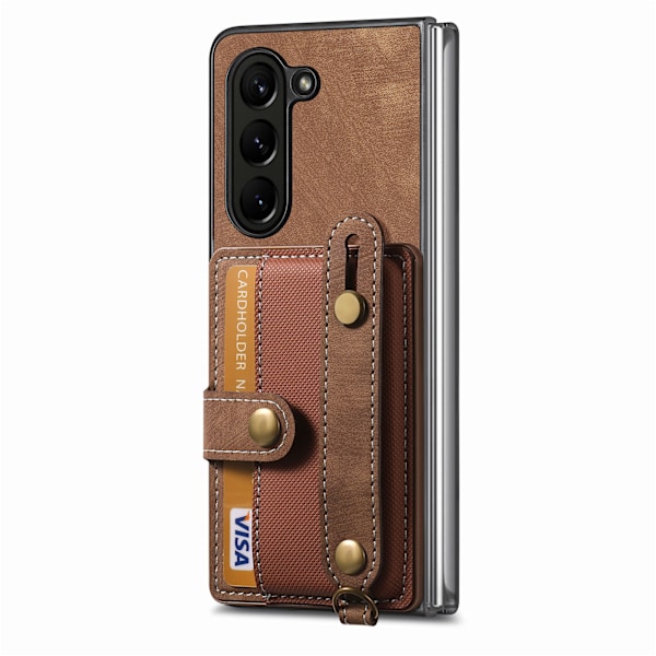 Samsung Galaxy Z Fold 6 - Smart skydd med plånbok & stativ Blå