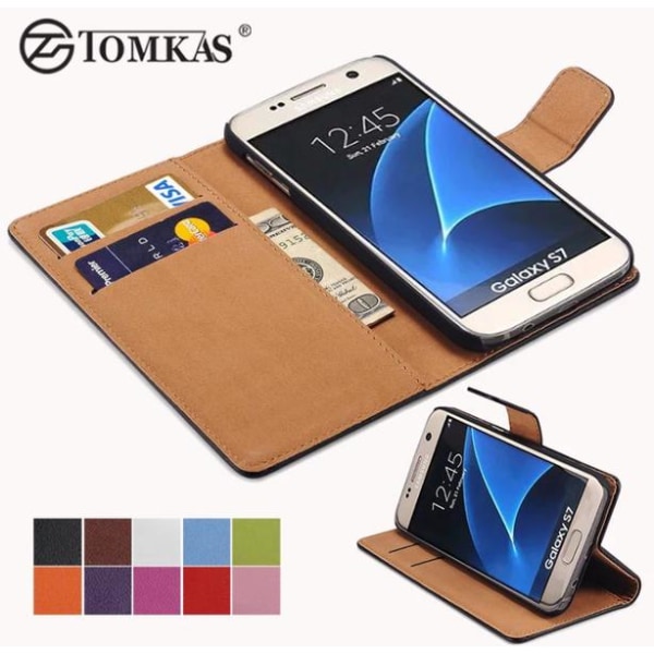 Samsung Galaxy S8+ - TOMKAS Stilrena Plånboksfodral Brun Brun