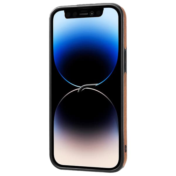 iPhone 13 Pro Max - Kortfodral med premiumdesign Mörkbrun