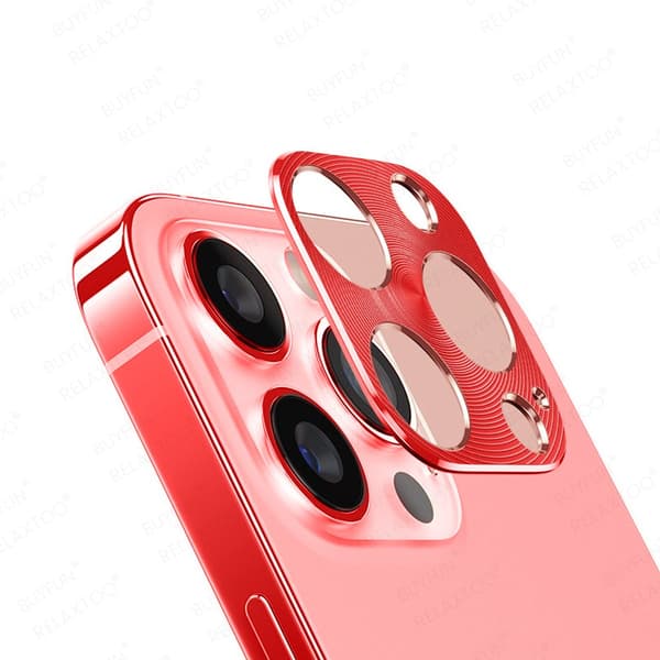 iPhone 12 Pro Max Aluminiumlegeringsram Kameralinsskydd Silver