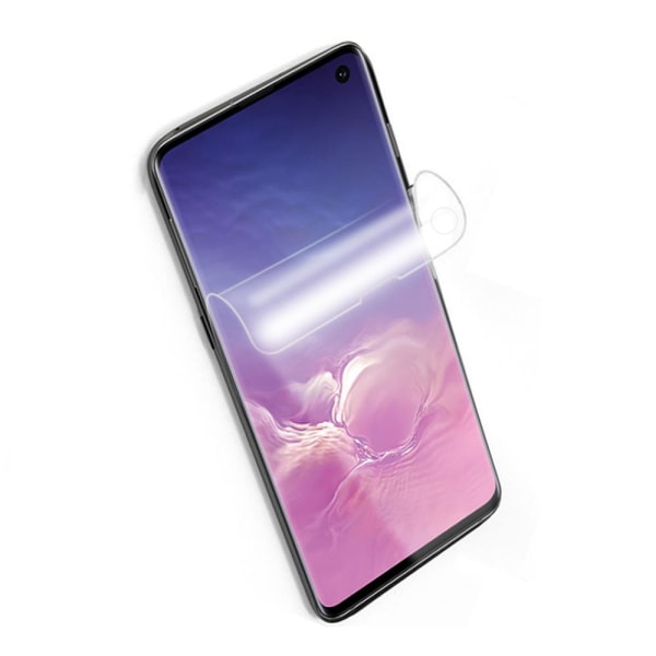 Samsung Galaxy S10 - FRAM och BAK Skärmskydd (HuTech) Transparent/Genomskinlig