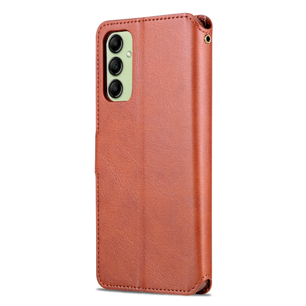 Luxury Leather Wallet case for Samsung galaxy A14 5G Svart
