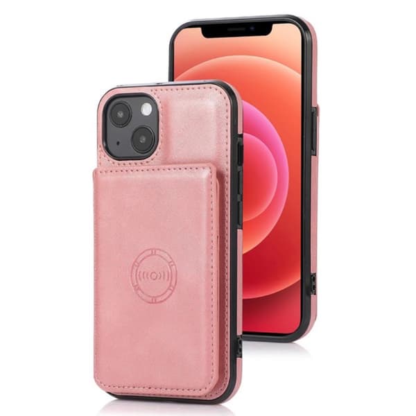 iPhone 14 Plus - Skal med Korthållare Mörkbrun