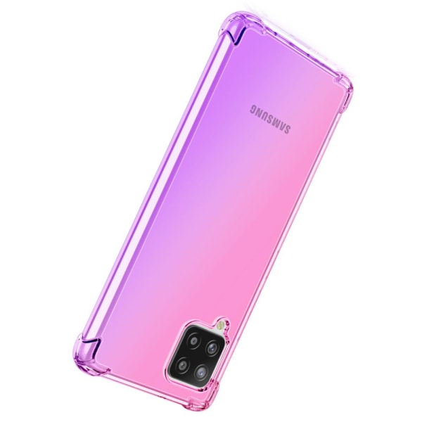 Samsung Galaxy A12 - St�td�mpande Floveme Silikonskal Transparent/Genomskinlig