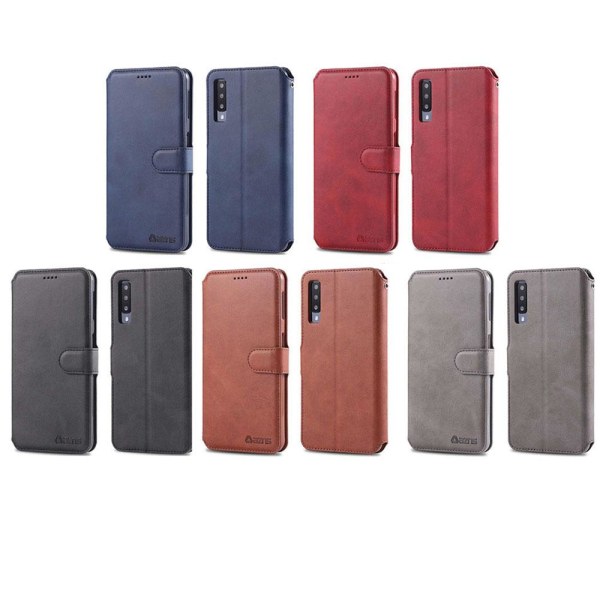 Samsung Galaxy A70 - Praktiskt AZNS Plånboksfodral Svart