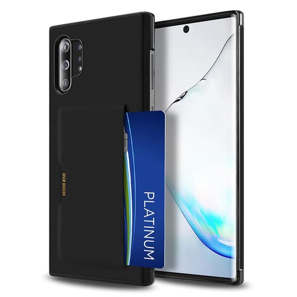 Samsung Galaxy Note10+ - Stilsäkert Skal Kortfack DUX DUCIS Röd