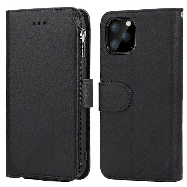 iPhone 11 Pro - Plånboksfodral Black Svart