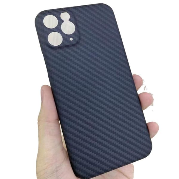 iPhone 11 Pro Max - Skyddsskal Karbon Design Svart