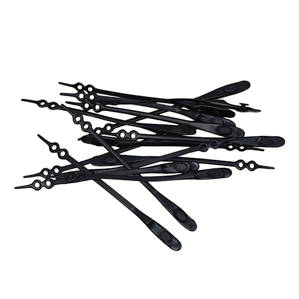Praktiskt 14-Pack Silikon Skosnöre Grön